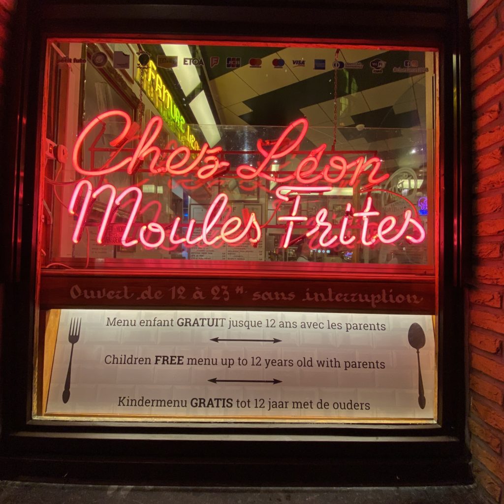 Chez Leon Restaurant dans le Centre de Bruxelles (c) Pierre Halleux